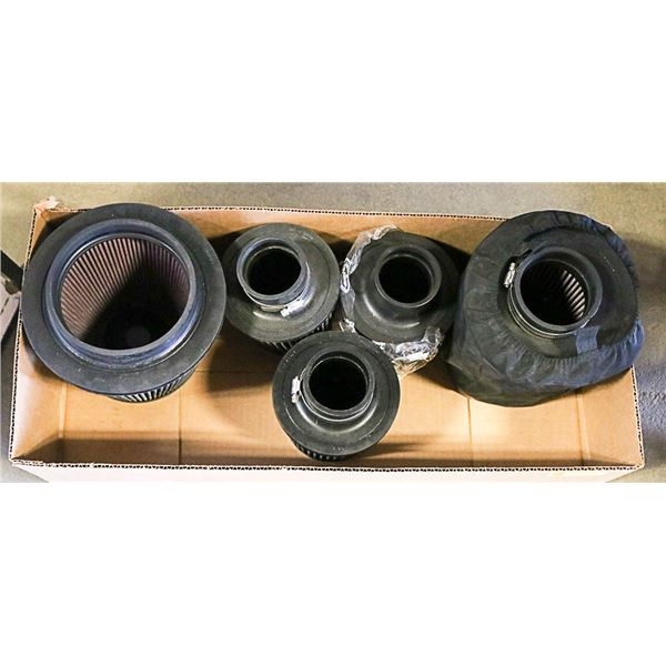 BOX OF 5 K&N WASHABLE AIR FILTERS