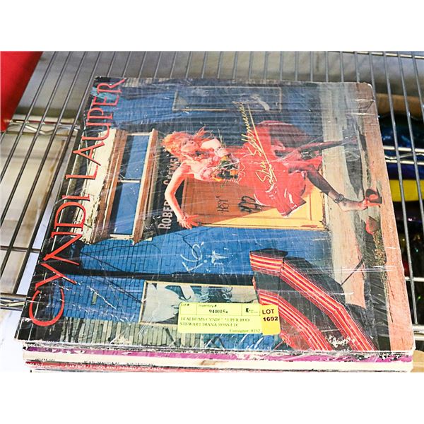 14 ALBUMS CYNDI LAUPER ROD STEWART DIANA ROSS ETC