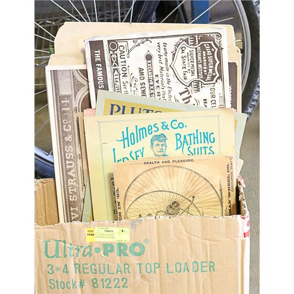 EARLY 20TH CENTURY ADVERTISING POSTERS