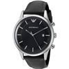 Image 1 : NEW EMPORIO ARMANI BLACK DIAL W/DATE MSRP $249