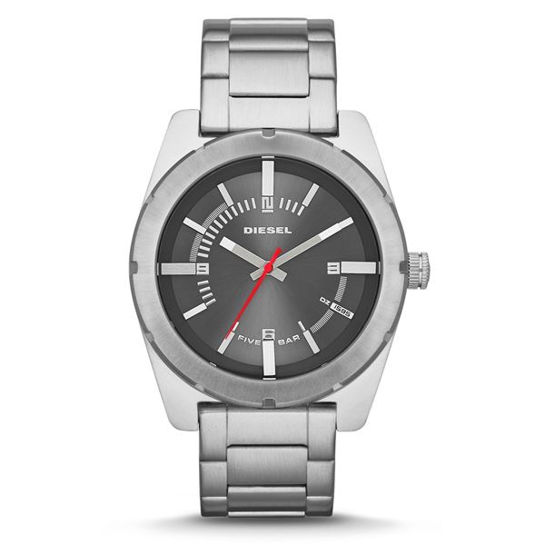 NEW DIESEL GUNMETAL DIAL 50MM WATCH MSRP $220