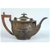 Image 3 : AN ENGLISH STERLING SILVER WOODEN HANDLED SMALL TEAPOT