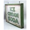 Image 3 : A DOUBLE-SIDED "ICE CREAM SODA" SIGN