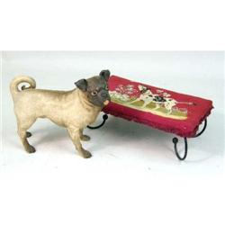 A TERRA COTTA TERRIER-TYPE DOG FIGURE