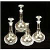 Image 1 : FOUR LEAD CRYSTAL DECANTERS