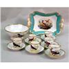 Image 1 : SIX EXOTIC-BIRD DECORATED CUPS AND SAUCERS