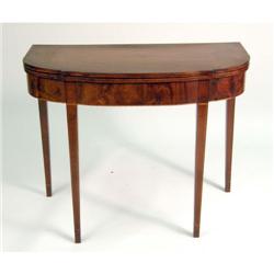 A FEDERAL MAHOGANY DROP-LEAF GAMES TABLE
