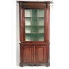 Image 1 : A CHIPPENDALE STAINED PINE CORNER CUPBOARD
