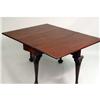 Image 4 : A GEORGE II SHELL-CARVED MAHOGANY DROP LEAF DINING TABLE
