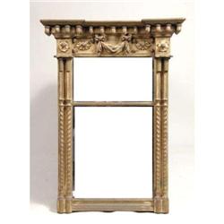 A LATE FEDERAL GILTWOOD PIER MIRROR