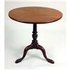 Image 4 : A GEORGE III MAHOGANY TILT-TOP TEA TABLE