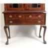 Image 3 : A GEORGIAN-STYLE INLAID MAHOGANY BOOKCASE TABLE