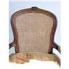 Image 3 : A CANE-BACKED AND UPHOLSTERED ARMCHAIR