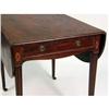 Image 3 : A GEORGIAN HIGHLY FIGURED CROTCH MAHOGANY DROP-LEAF TABLE