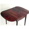 Image 5 : A GEORGIAN HIGHLY FIGURED CROTCH MAHOGANY DROP-LEAF TABLE