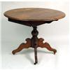 Image 2 : A VICTORIAN WALNUT DROP LEAF TABLE WITH DRAWER