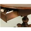 Image 4 : A VICTORIAN WALNUT DROP LEAF TABLE WITH DRAWER
