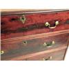 Image 3 : A GEORGE III WALNUT CHEST OF DRAWERS