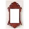 Image 1 : A CHIPPENDALE MAHOGANY LOOKING GLASS