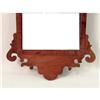Image 3 : A CHIPPENDALE MAHOGANY LOOKING GLASS