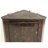 Image 3 : A CHINOISERIE-PAINTED AND JAPANNED HANGING CORNER CUPBOARD