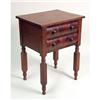Image 1 : AN EMPIRE MAHOGANY TWO-DRAWER WORK TABLE