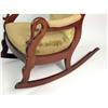 Image 4 : A VICTORIAN WALNUT ROCKING CHAIR