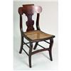 Image 1 : A FEDERAL FIGURED-MAPLE CANE-SEAT SIDE CHAIR