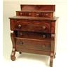 Image 1 : AN EMPIRE MAHOGANY CHEST OF DRAWERS