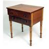 Image 1 : AN EMPIRE TWO-DRAWER WORK TABLE