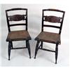 Image 2 : A PAIR OF JAPANNED AND STENCILED FANCY CHAIRS