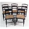 Image 1 : A MATCHING SET OF FIVE HITCHCOCK CHAIRS