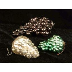 TWO KUGEL CHRISTMAS ORNAMENTS