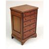 Image 1 : A VICTORIAN FIGURED MAHOGANY DIMINUTIVE TALL CHEST OF DRAWERS