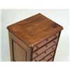 Image 2 : A VICTORIAN FIGURED MAHOGANY DIMINUTIVE TALL CHEST OF DRAWERS