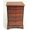Image 5 : A VICTORIAN FIGURED MAHOGANY DIMINUTIVE TALL CHEST OF DRAWERS