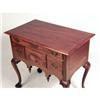 Image 2 : A CHIPPENDALE-STYLE CARVED AND FIGURED MAHOGANY DRESSING TABLE