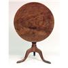 Image 1 : A GEORGE III MAHOGANY TILT-TOP TEA TABLE