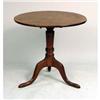 Image 3 : A GEORGE III MAHOGANY TILT-TOP TEA TABLE