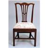 Image 4 : A PAIR OF CHIPPENDALE STAINED CHERRYWOOD SIDE CHAIRS