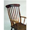 Image 2 : A BEECHWOOD AND YEWWOOD COMB-BACK WINDSOR ARMCHAIR WITH OLD RED WASH