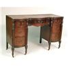 Image 1 : A FEDERAL STYLE MAHOGANY SERPENTINE-FRONT PEDESTAL DESK