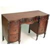 Image 2 : A FEDERAL STYLE MAHOGANY SERPENTINE-FRONT PEDESTAL DESK