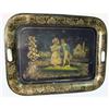 Image 1 : A VICTORIAN STENCIL-DECORATED TOLE TRAY
