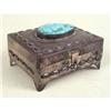 Image 1 : A NATIVE AMERICAN HINGED SILVER BOX