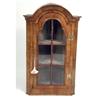 Image 1 : A QUEEN ANNE FIGURED WALNUT HANGING CORNER CABINET
