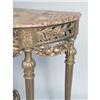 Image 4 : A NEOCLASSICAL STYLE MARBLE-TOP GILTWOOD DEMILUNE PIER TABLE