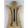 Image 2 : A GILTWOOD APPLIED GESSO LYRE FORM WALL CLOCK