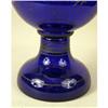 Image 3 : A PAINTED COBALT BLUE GLASS TANTALUS