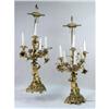 Image 1 : A PAIR OF CHERUB-FORM GILT METAL TABLE LAMPS